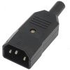 Компьютерный разъем штекер IEC 320 C14 на кабель